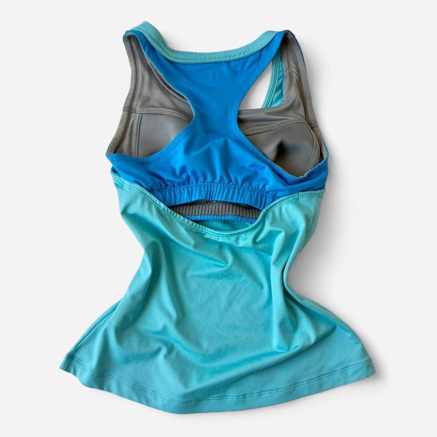 Nike Teal Racerback Tank & Black Shorts Set
