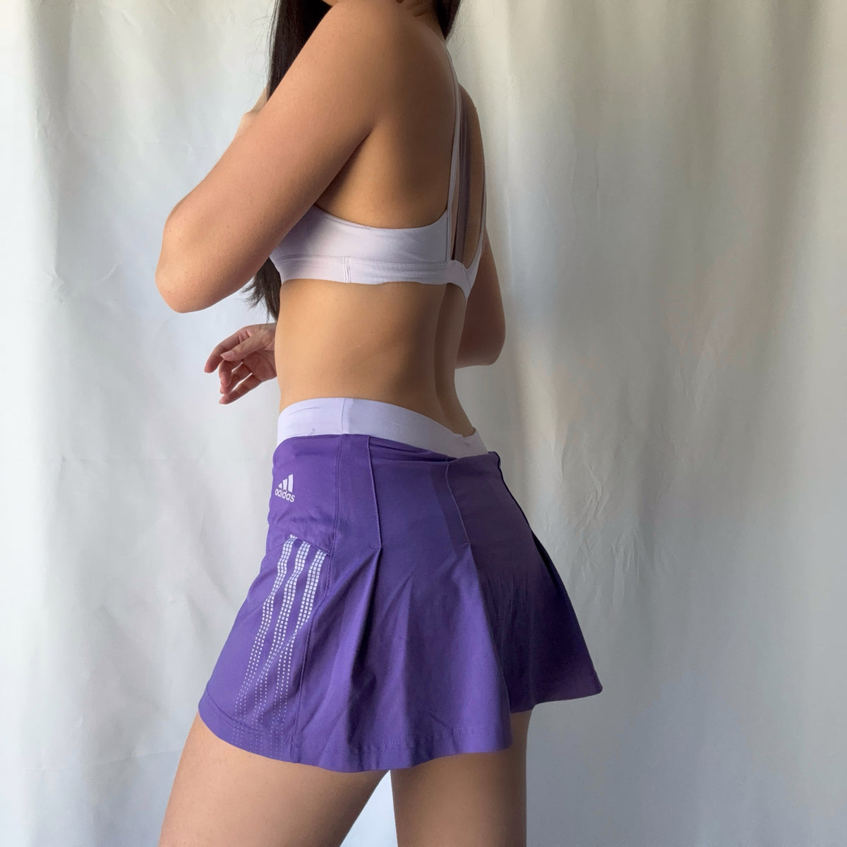 Adidas 3 Piece Purple Tennis Skort Set Jacket