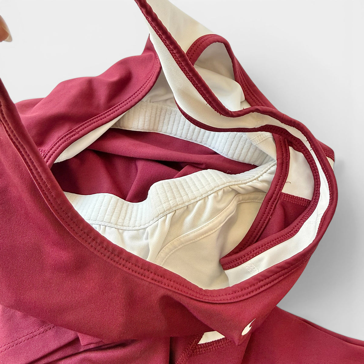 Nike Burgundy Running Short Set Classic Athleisure