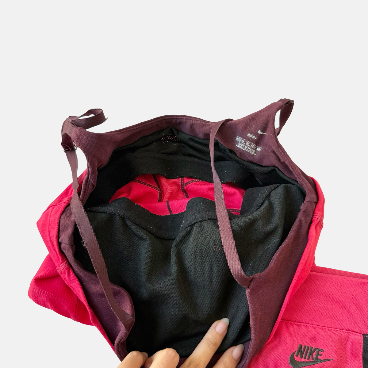 Nike Y2K Red Black Capri Set
