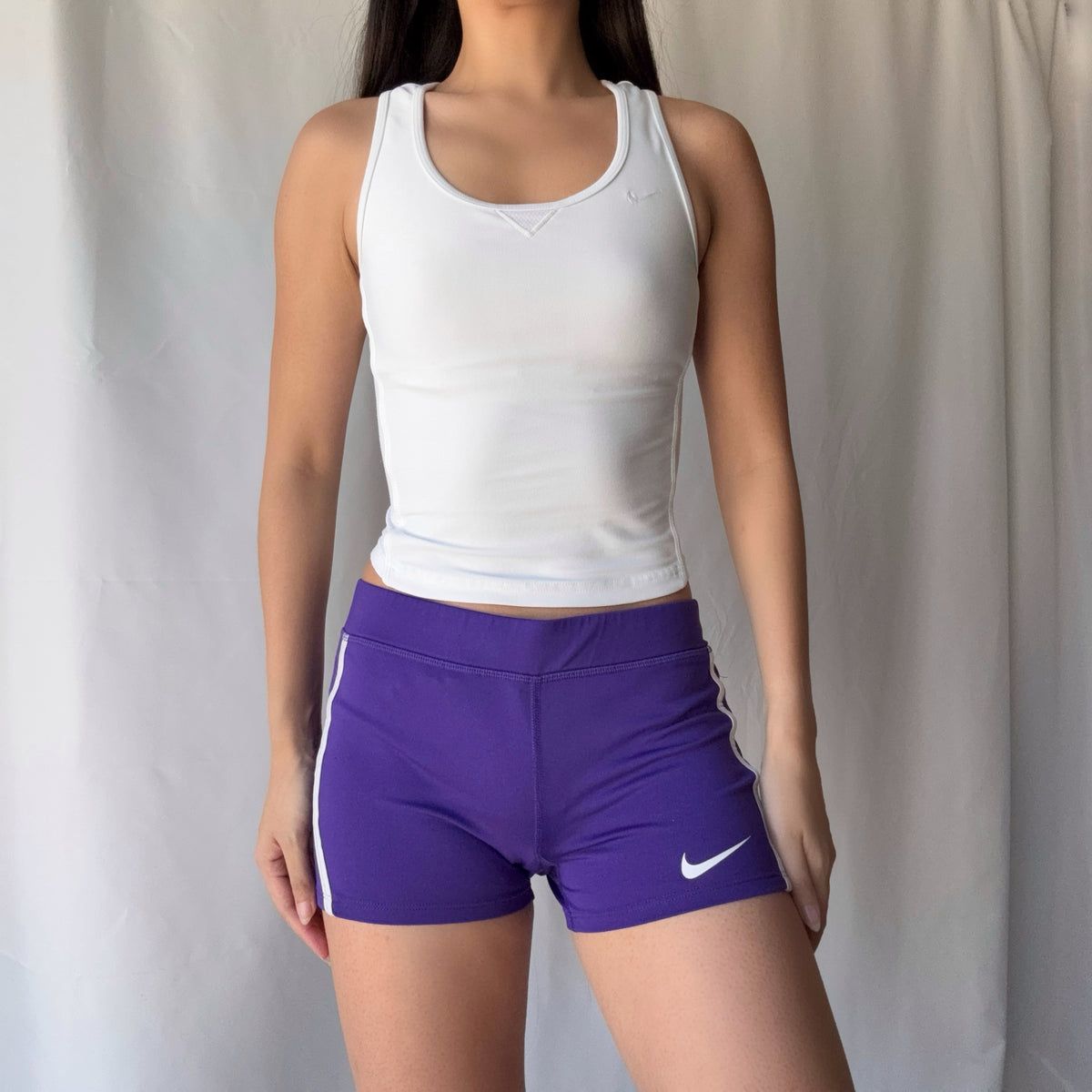 Nike 2010s Purple Activewear Short Set