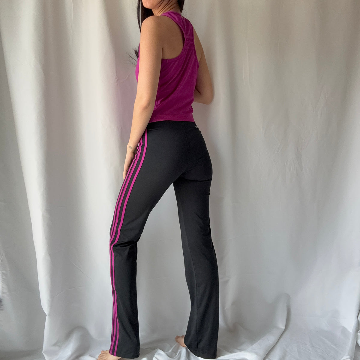 Adidas Vintage 90s Purple Black Track Pant Set