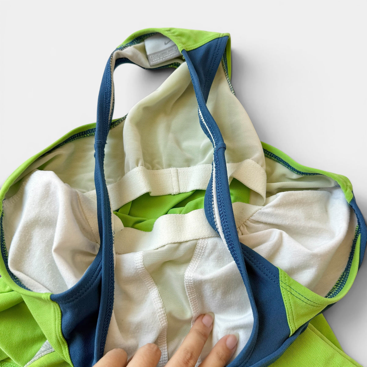 Nike Lime Green Grey Active Short Set Sporty Y2K Fit