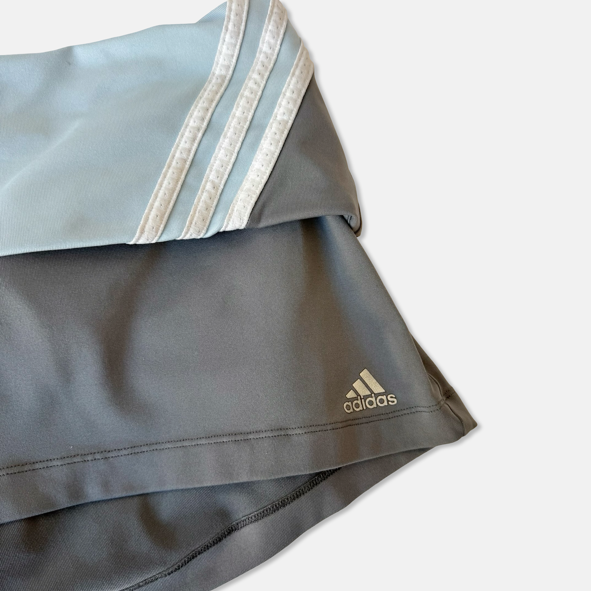 Adidas 90s Y2K Blue Gray Athletic Short Se