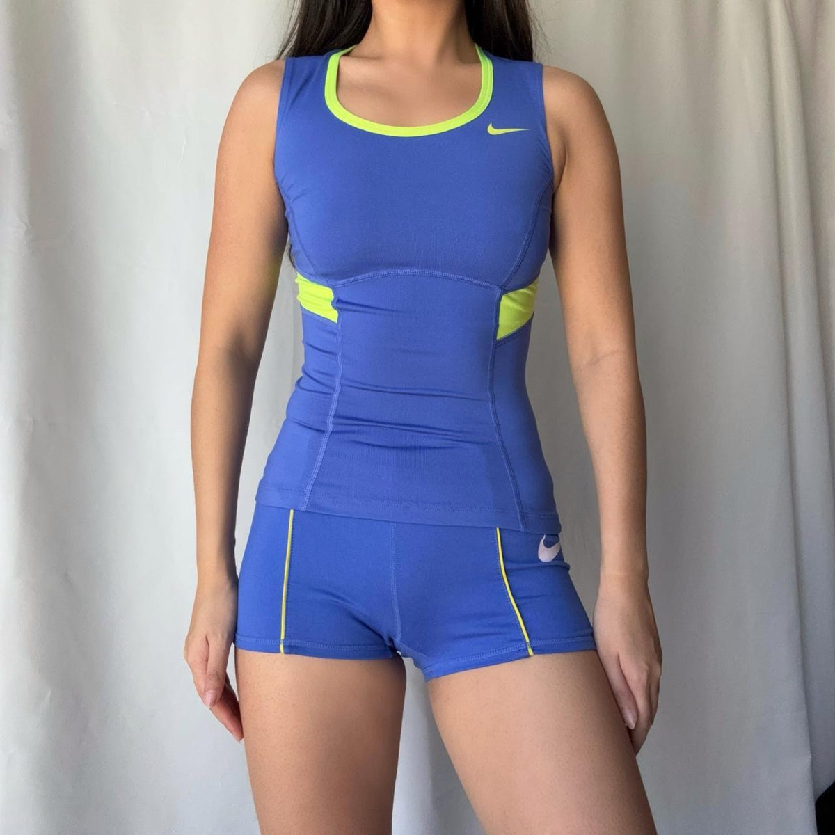 Nike Blue & Neon Short Set