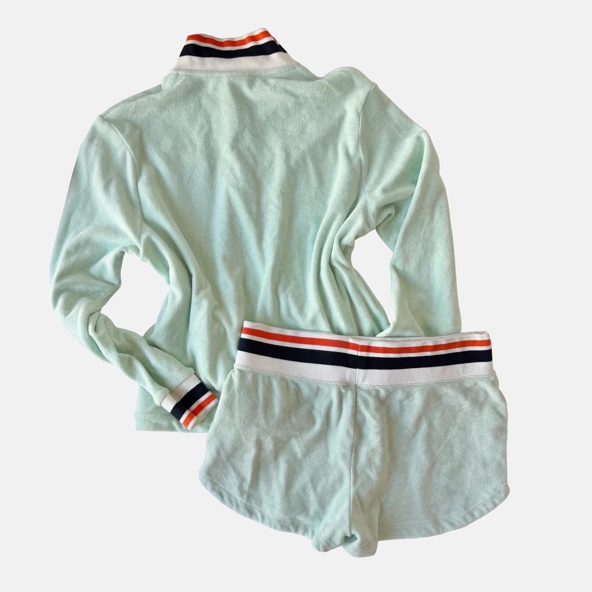 Nike 2010s Mint Terry Cloth Lounge Short Set