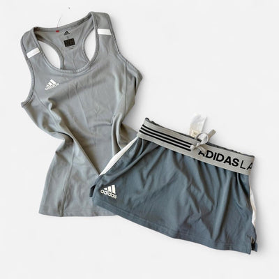 Adidas Gray Tank & Tennis Skirt Set