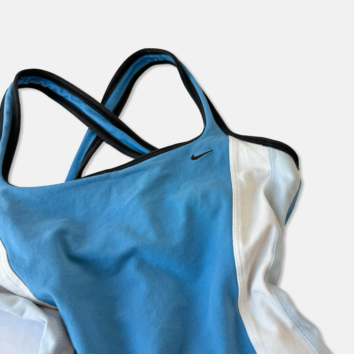 Nike Mixed Era Blue White Flare Pant Set