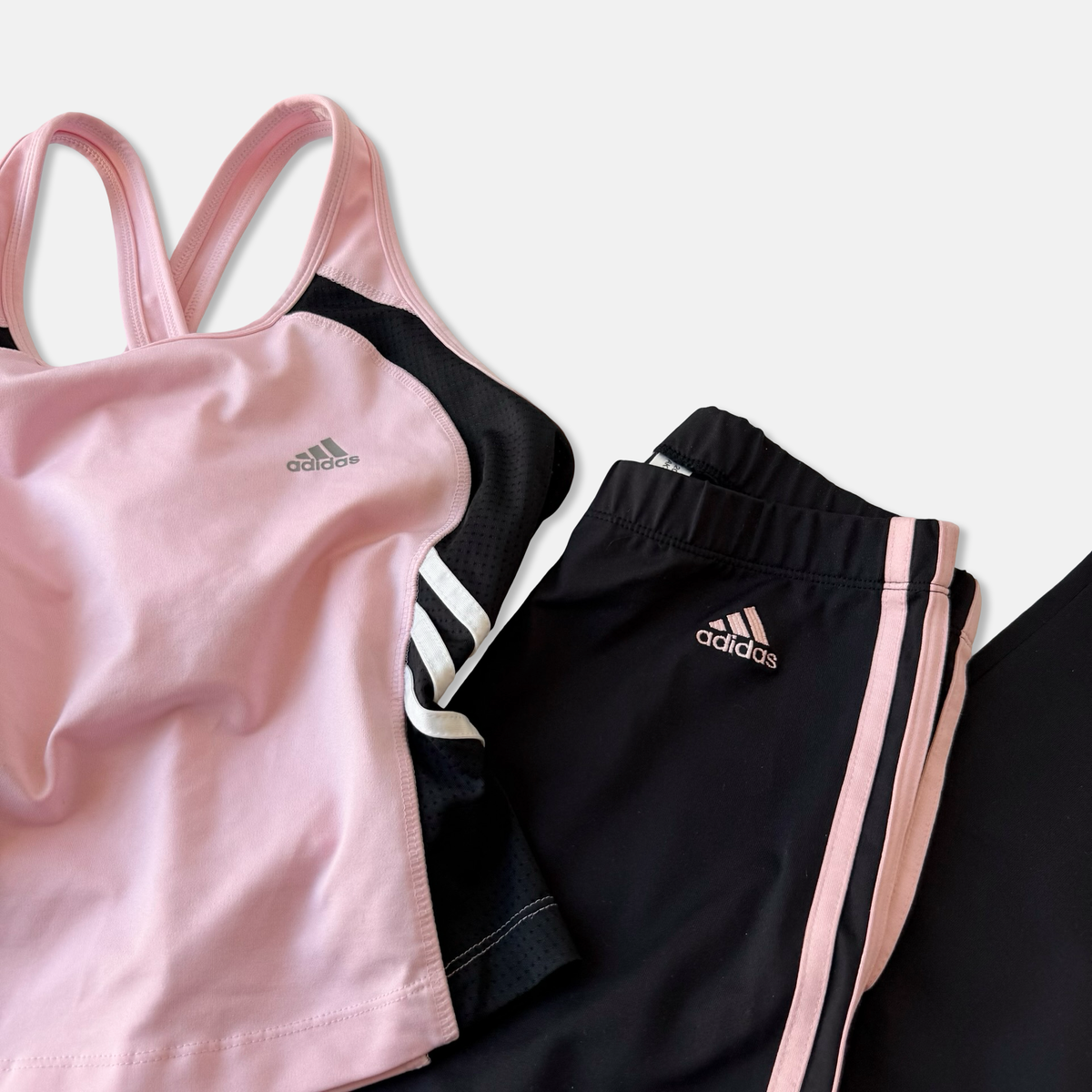 Adidas Y2K Pink Black Track Pant Set