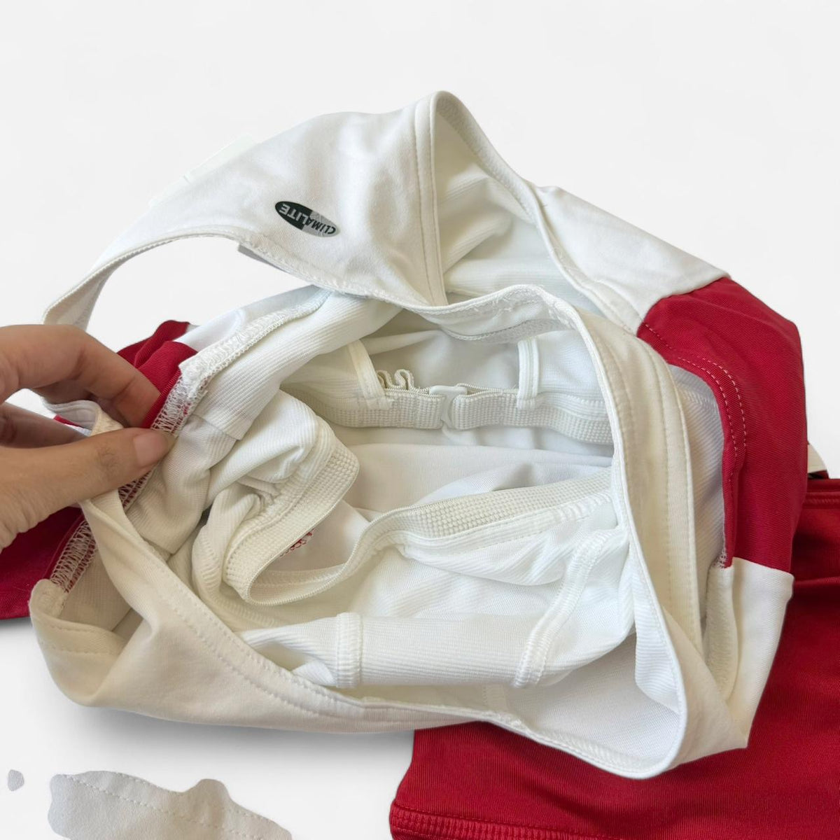 Adidas Classic Red White Active Short Set Sporty Athleisure