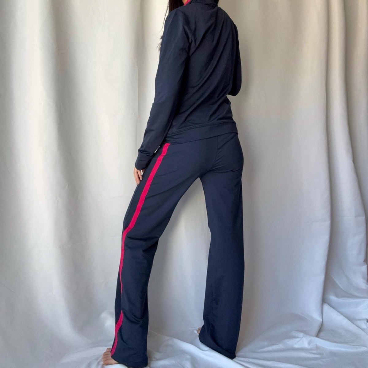 Vintage Nike Navy & Pink Stripe Tracksuit Set
