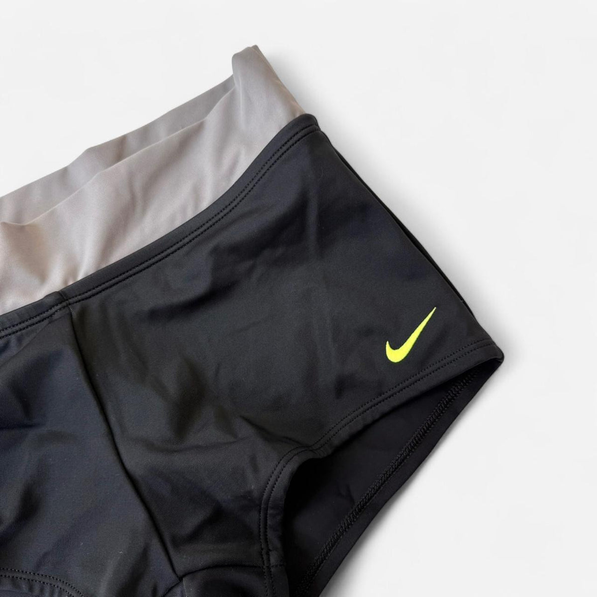 Vintage Nike Grey & Yellow Racerback Tank & Shorts Set