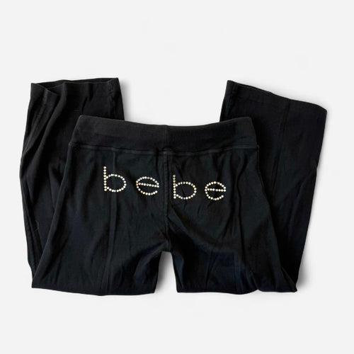Vintage Bebe Sport Black Zip Jacket & Track Pants Set