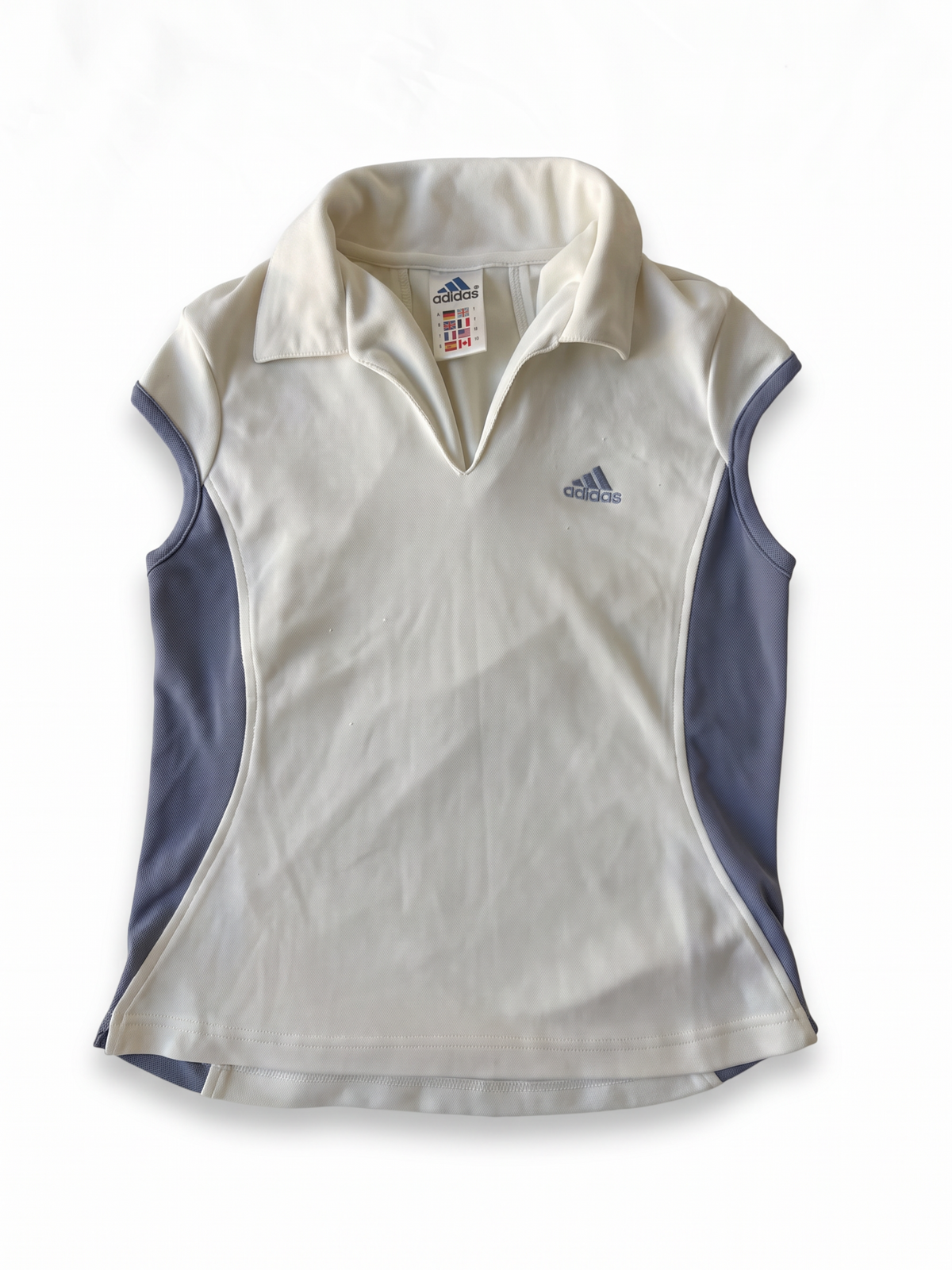 Adidas Y2K White Lilac Short Sleeve