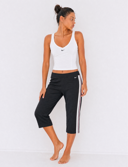 Nike White Tank + Black Capri Pant Set | Mixed-Era