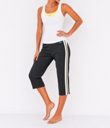 Nike Y2K White Yellow Black Capri Set