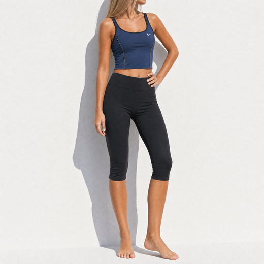 Nike 90s Y2K Navy Cotton Capri Set