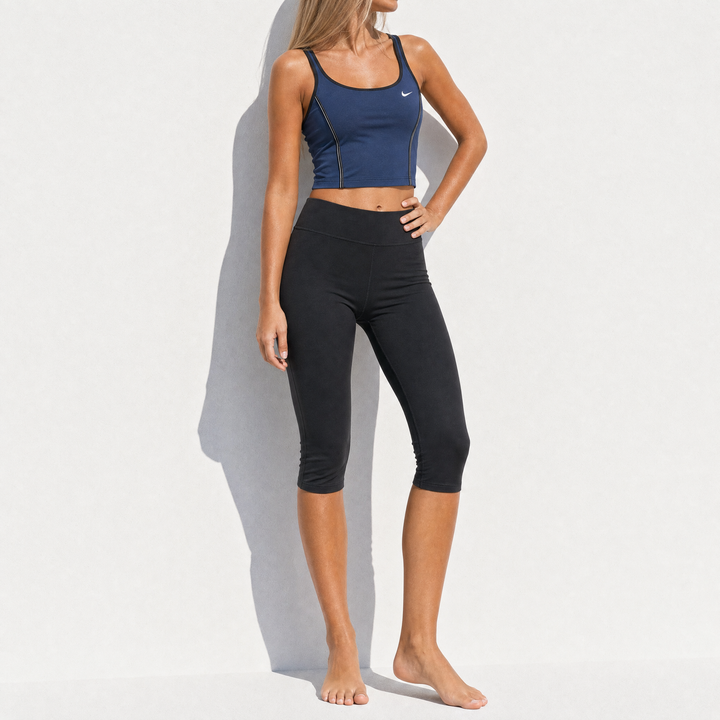Nike 90s Y2K Navy Cotton Capri Set