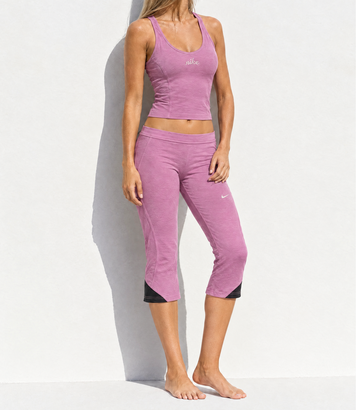 Nike Y2K Pink Capri Set