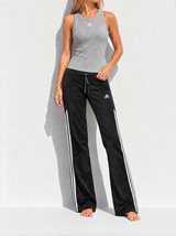 Adidas 2000s Grey Black Track Pant Set