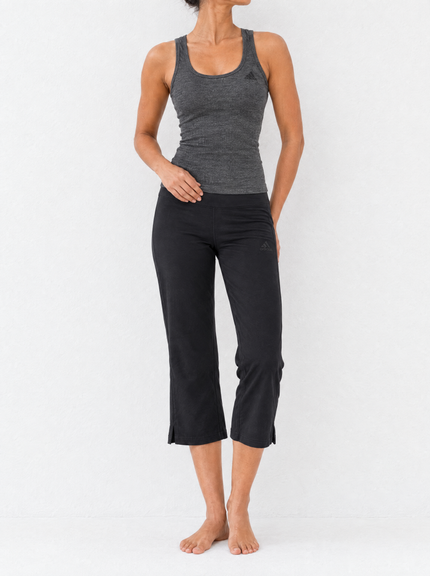 Adidas Late 2000s Charcoal Black Capri Set