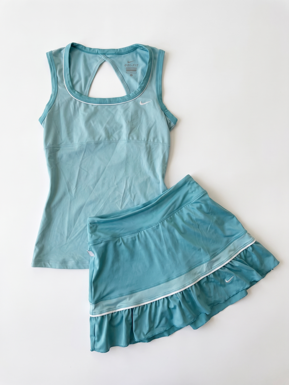 Nike 2012 Aqua Blue Tennis Skort Set