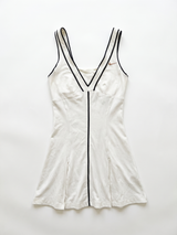 Nike Rare 2010s White Black Tennis Dress